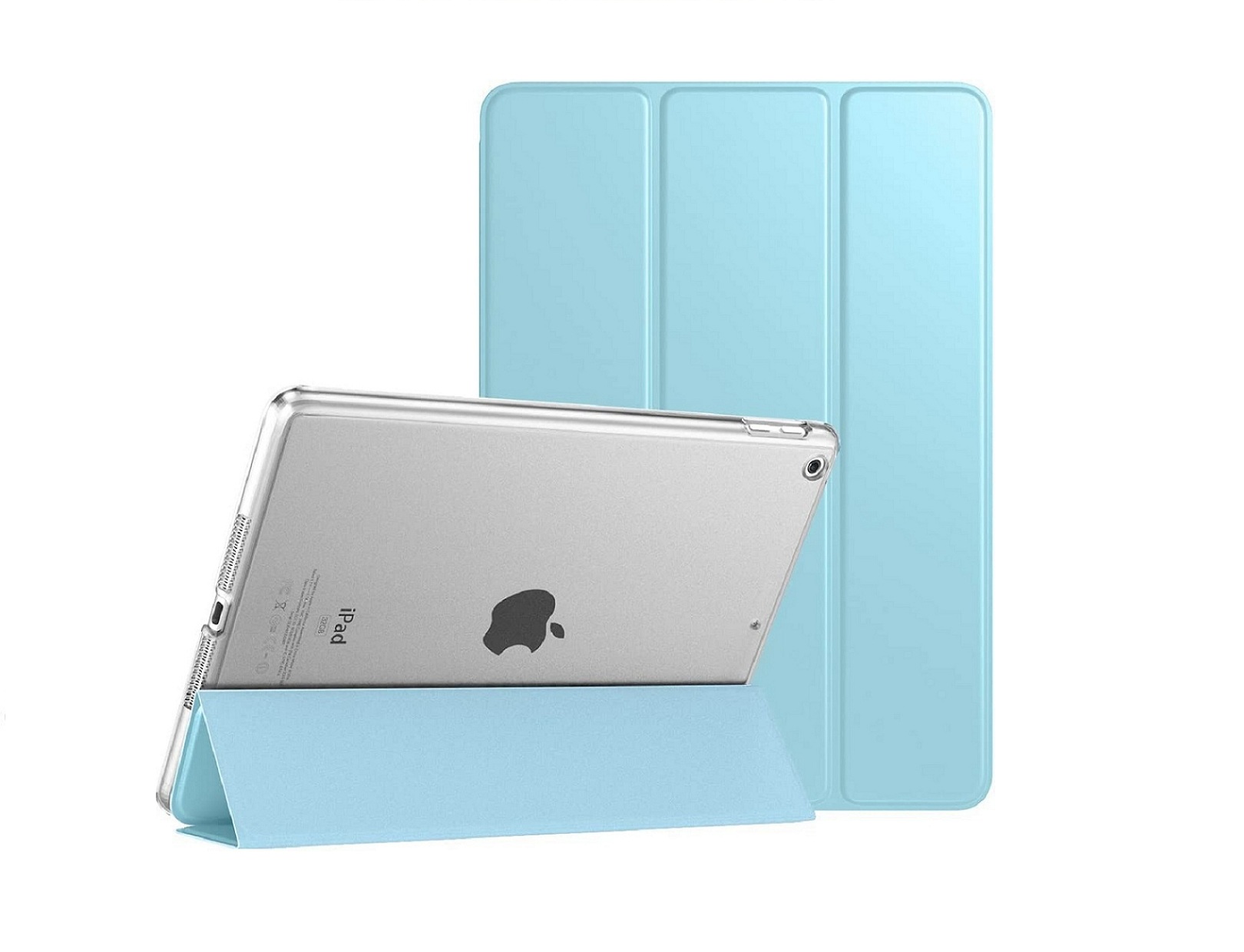 Slim Lightweight Smart Shell Cover with clear hard PC Back Protector for iPad 